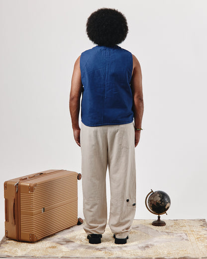 PANTALON COUPE AMPLE EN LIN
