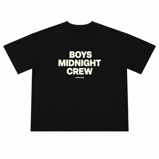 T-SHIRT BOXY « BOYS MIDNIGHT CREW »