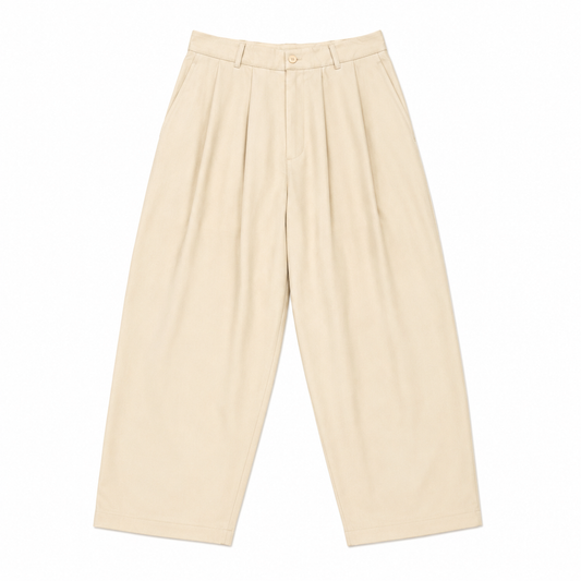 PANTALON BALLOON DOUBLE EFFET À PINCE