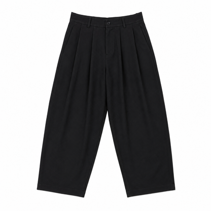 PANTALON BALLOON DOUBLE EFFET À PINCE