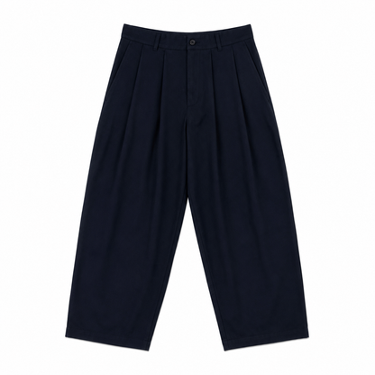 PANTALON BALLOON DOUBLE EFFET À PINCE