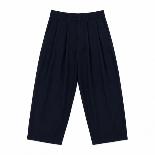 PANTALON BALLOON DOUBLE EFFET À PINCE