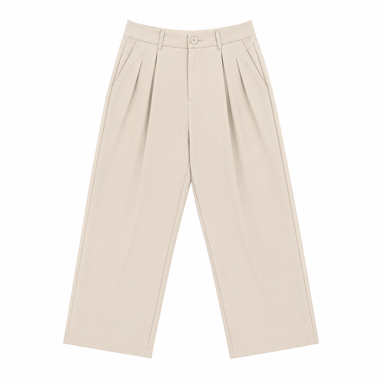PANTALON DOUBLE EFFET À PINCE
