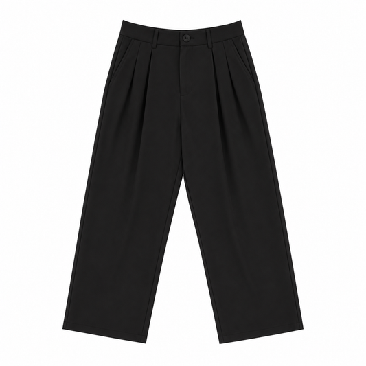 PANTALON DOUBLE EFFET À PINCE