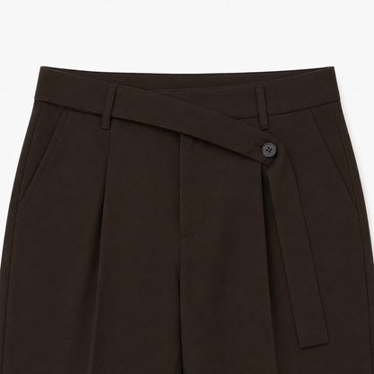 PANTALON À CEINTURE INTÉGRÉE