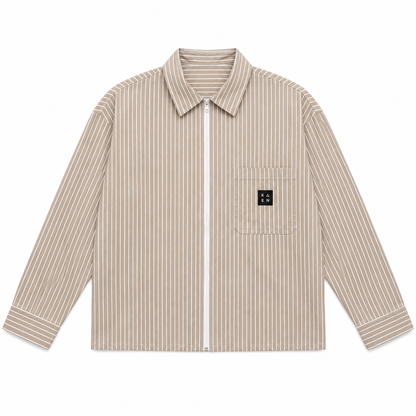 CHEMISE BOXY LONG MANCHE ZIPPÉ « KAEN STUDIO »