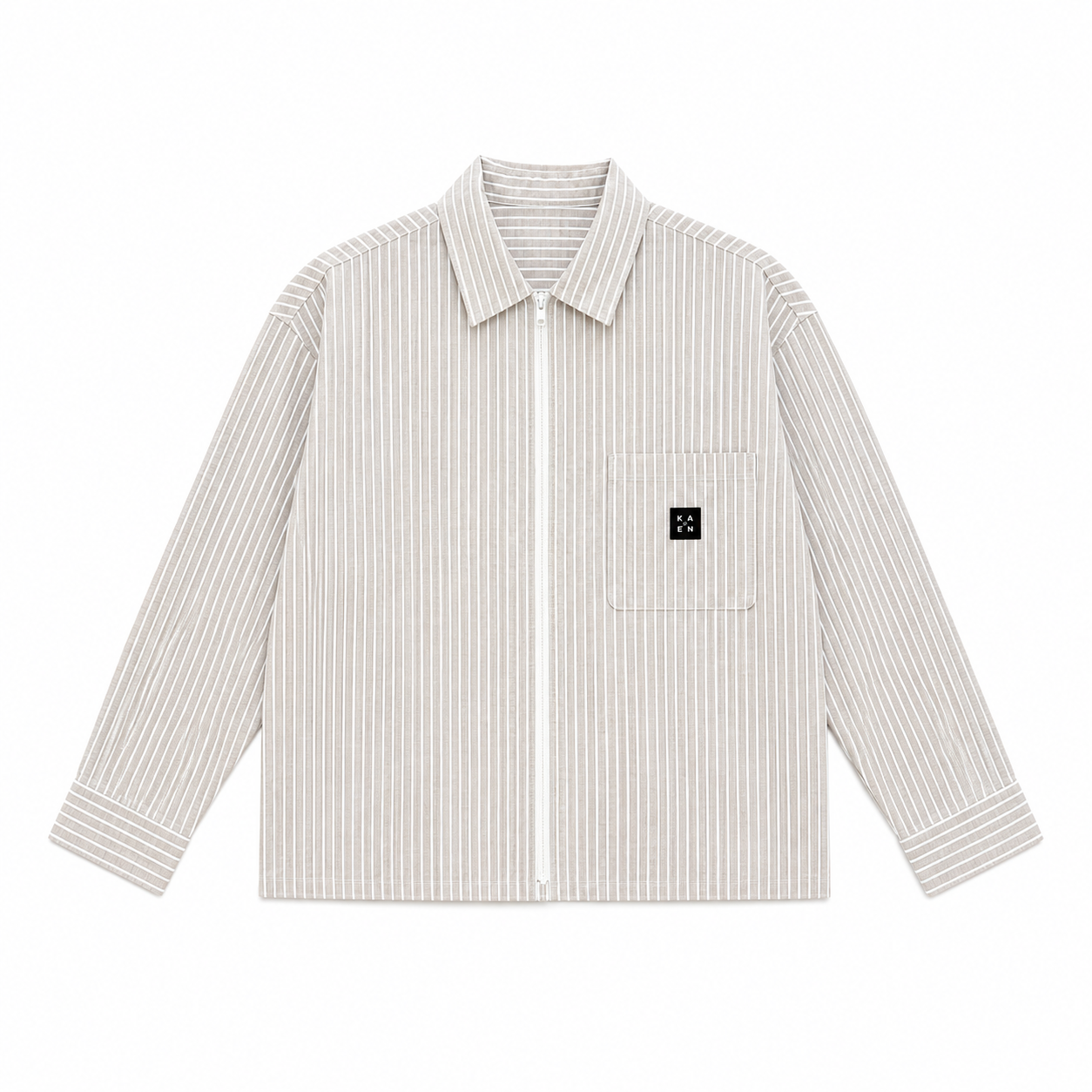 CHEMISE BOXY LONG MANCHE ZIPPÉ « KAEN STUDIO »