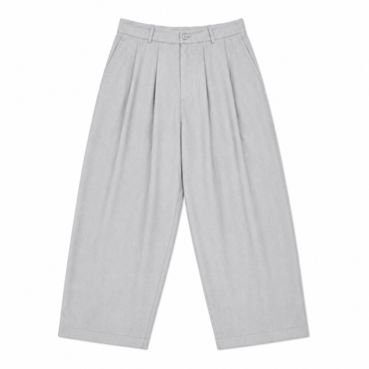 PANTALON BALLOON DOUBLE EFFET À PINCE