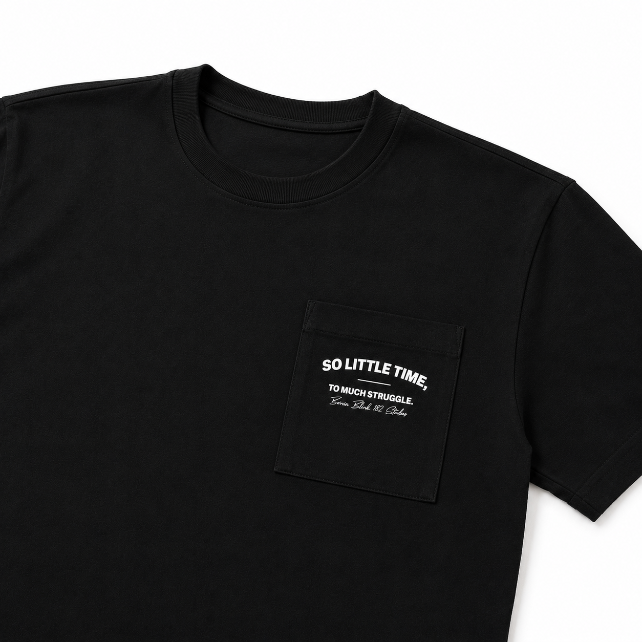 T-SHIRT BOXY « SO LITTLE TIME TO MUCH STUGGLE »