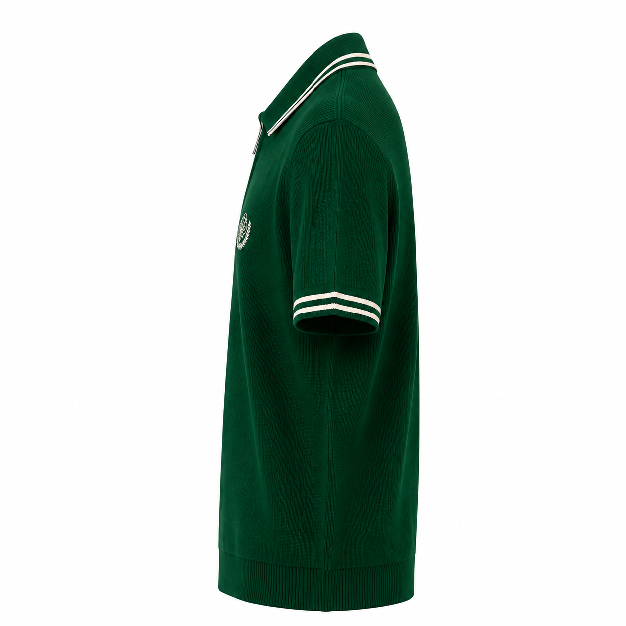 POLO ZIPPÉ BRODERIE
