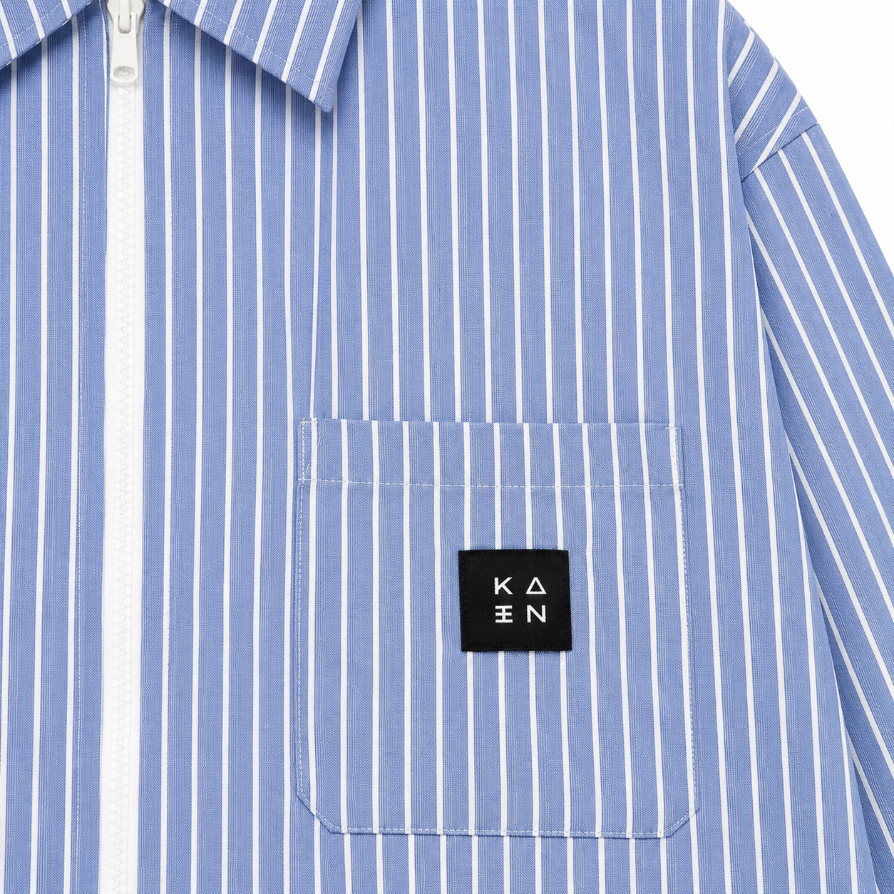 CHEMISE BOXY LONG MANCHE ZIPPÉ « KAEN STUDIO »