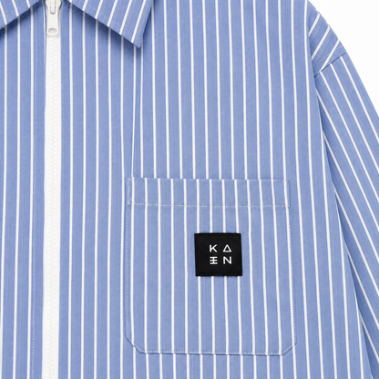 CHEMISE BOXY LONG MANCHE ZIPPÉ « KAEN STUDIO »