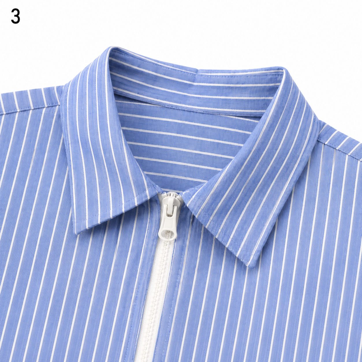 CHEMISE BOXY LONG MANCHE ZIPPÉ « KAEN STUDIO »