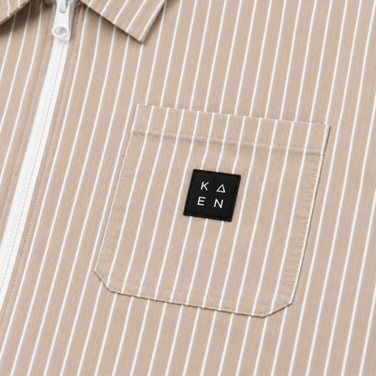 CHEMISE BOXY LONG MANCHE ZIPPÉ « KAEN STUDIO »