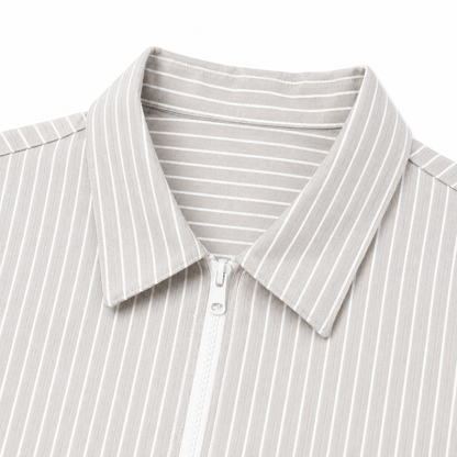 CHEMISE BOXY LONG MANCHE ZIPPÉ « KAEN STUDIO »