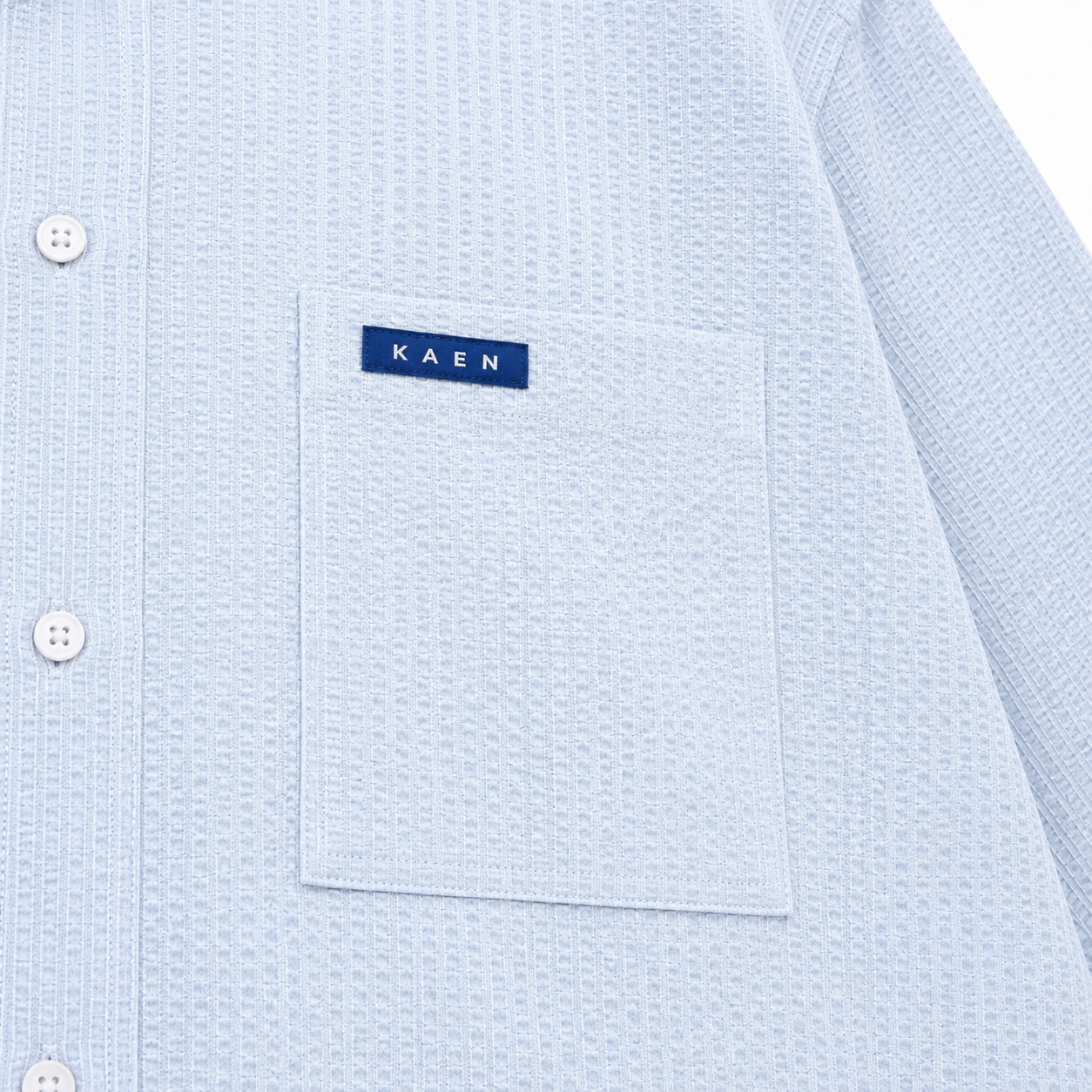 CHEMISE LONG MANCHE TEXTURÉ «  KAEN STUDIO »