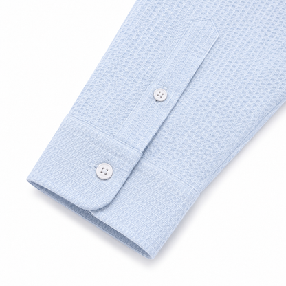 CHEMISE LONG MANCHE TEXTURÉ «  KAEN STUDIO »