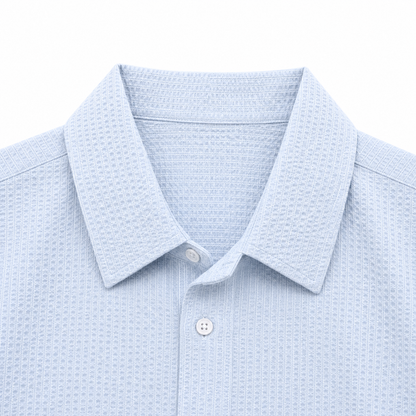 CHEMISE LONG MANCHE TEXTURÉ «  KAEN STUDIO »