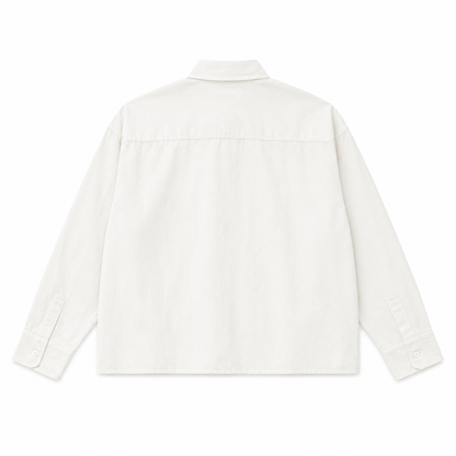 CHEMISE BOXY LONG MANCHE A POCHE « KAEN STUDIO »