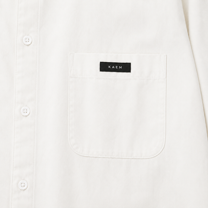 CHEMISE BOXY LONG MANCHE A POCHE « KAEN STUDIO »