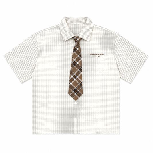 CHEMISE CRAVATE INTÉGRÉE «  SECONDE SAISON »