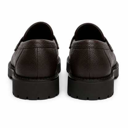 MOCASSINS À SEMELLE CRANTÉE EN SIMILICUIR