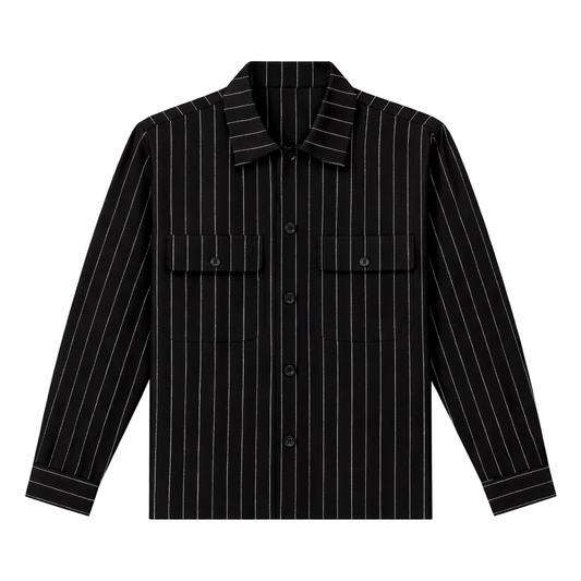 CHEMISE LONG MANCHE A RAYURE