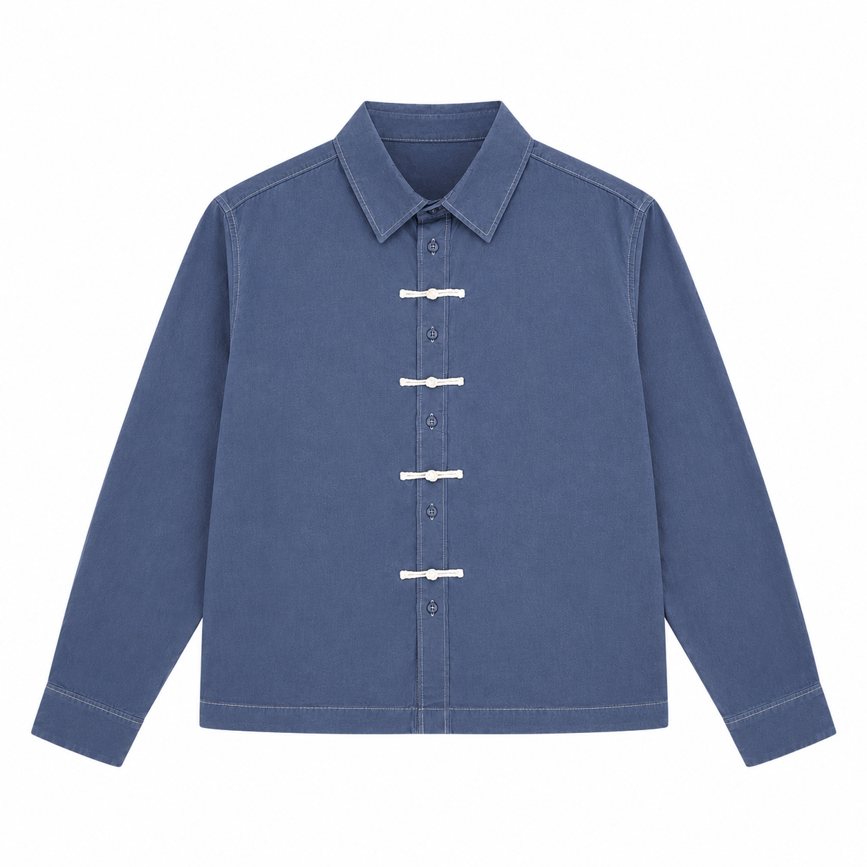 CHEMISE BOXY À BRANDÉBOURGS