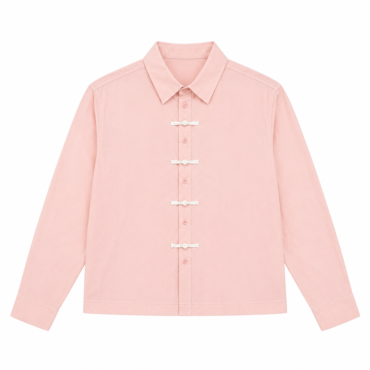 CHEMISE BOXY À BRANDÉBOURGS