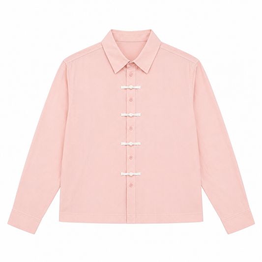 CHEMISE BOXY À BRANDÉBOURGS