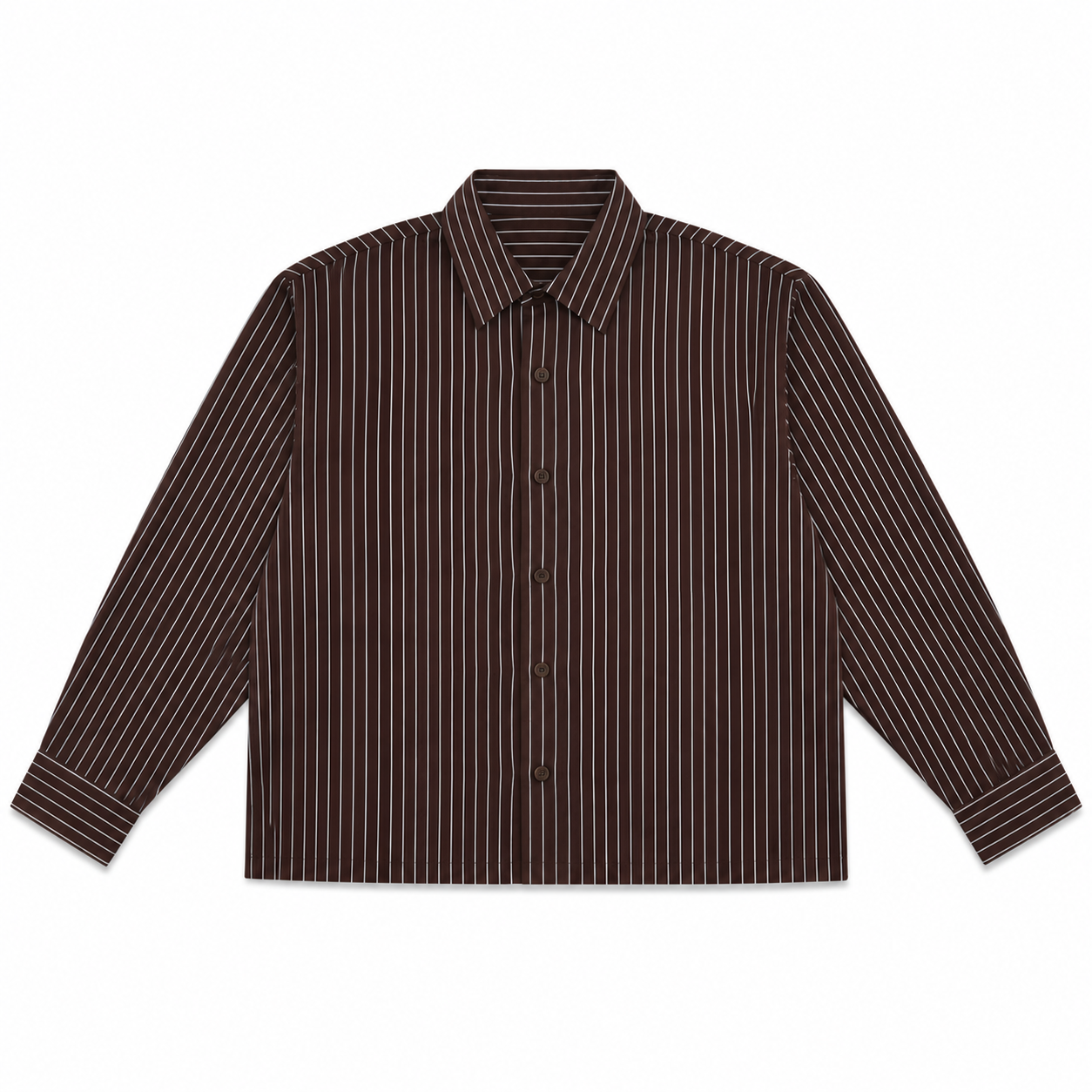 CHEMISE BOXY TEXTURÉE À RAYURES