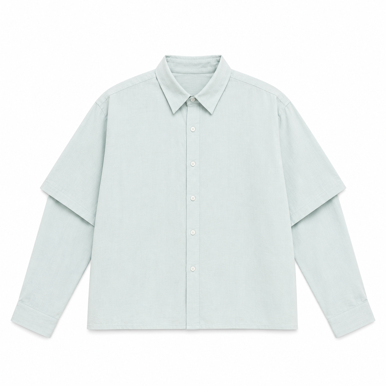 CHEMISE BOXY À MANCHES SUPERPOSÉES