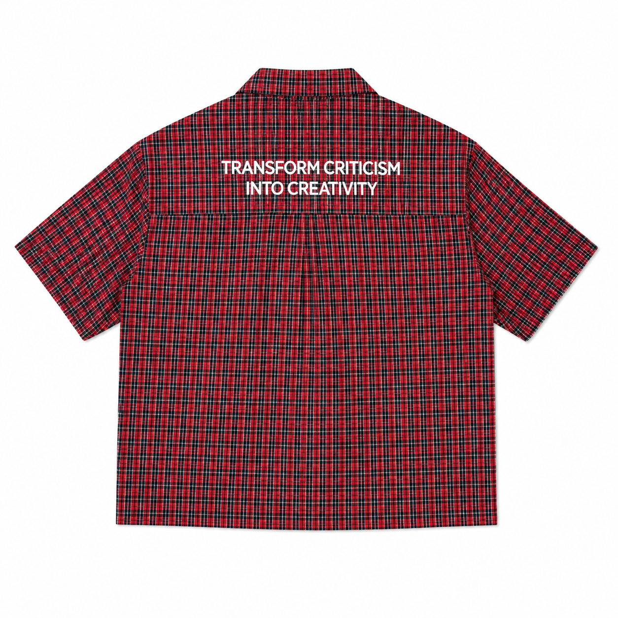 CHEMISE BOXY À CARREAUX À FERMOIRS MOUSQUETON