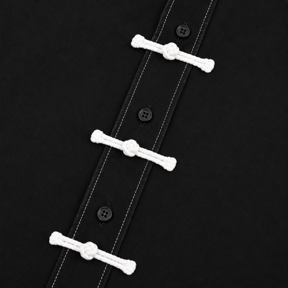 BOXY SHIRT WITH FROG FASTENINGS
