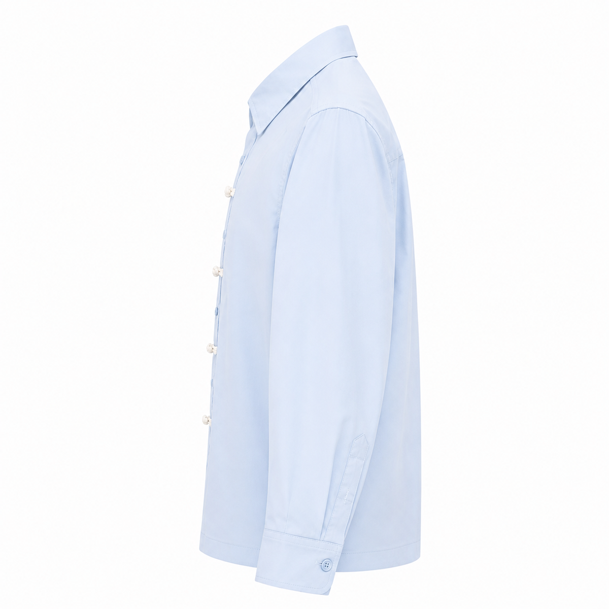BOXY SHIRT WITH FROG FASTENINGS