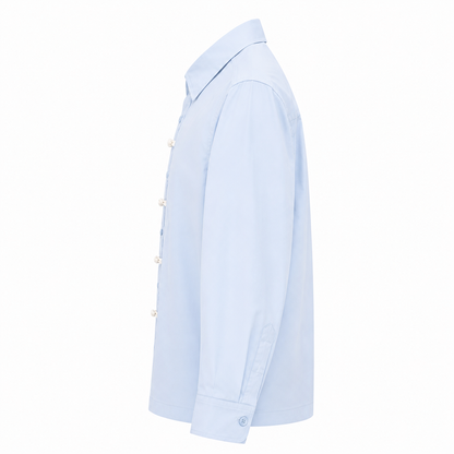 BOXY SHIRT WITH FROG FASTENINGS