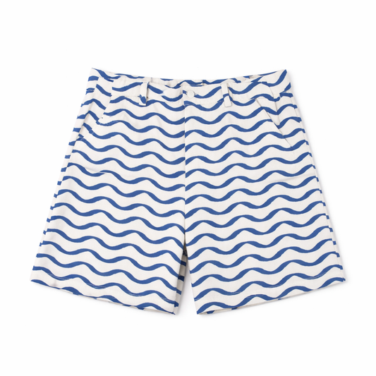 SHORT À MOTIF VAGUES