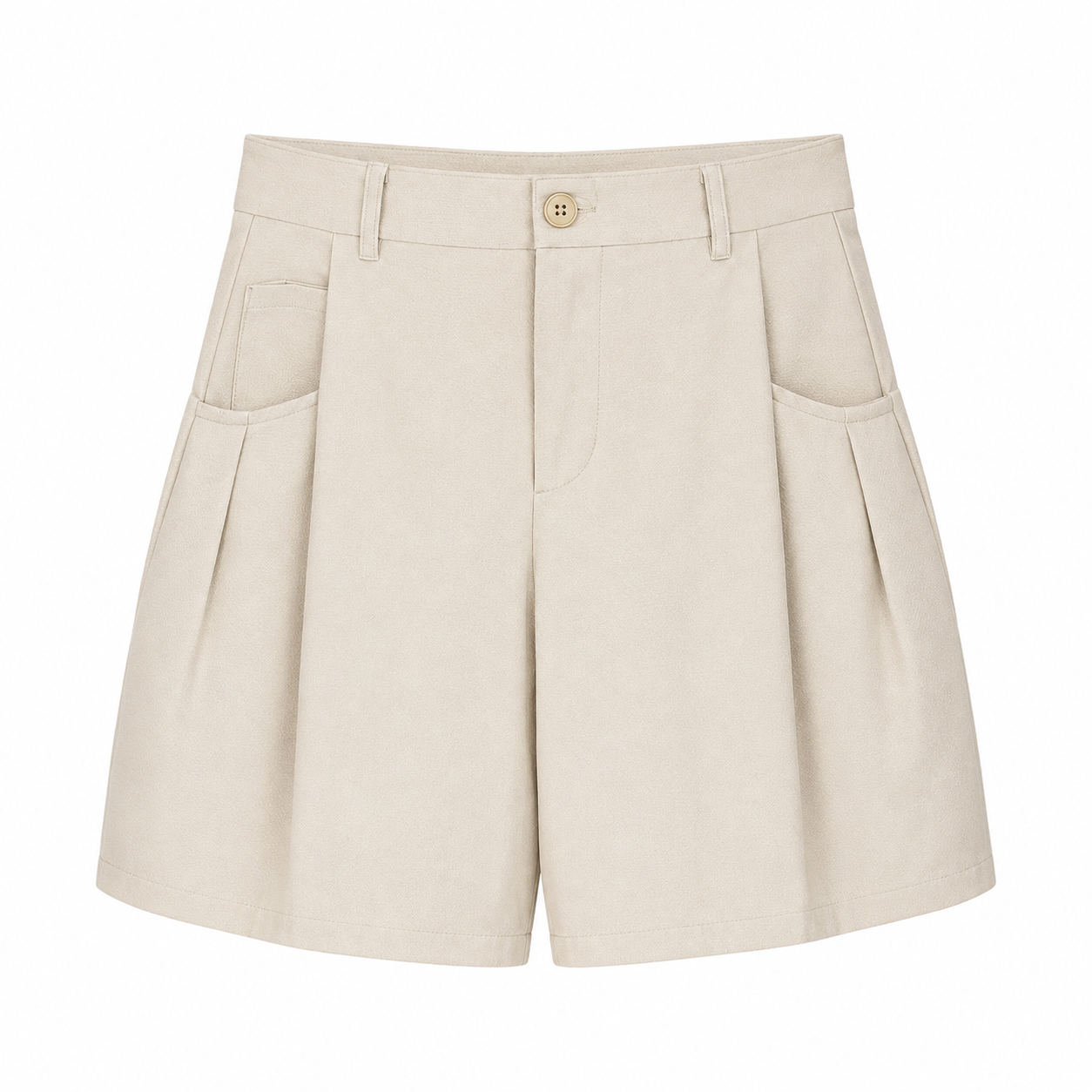 SHORT AMPLE À PINCE TEXTURÉ