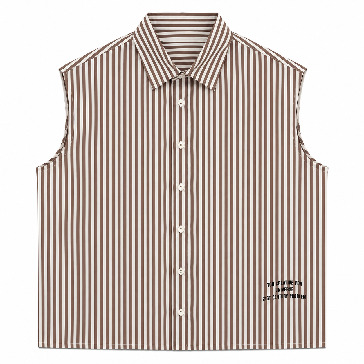CHEMISE BOXY SANS MANCHES