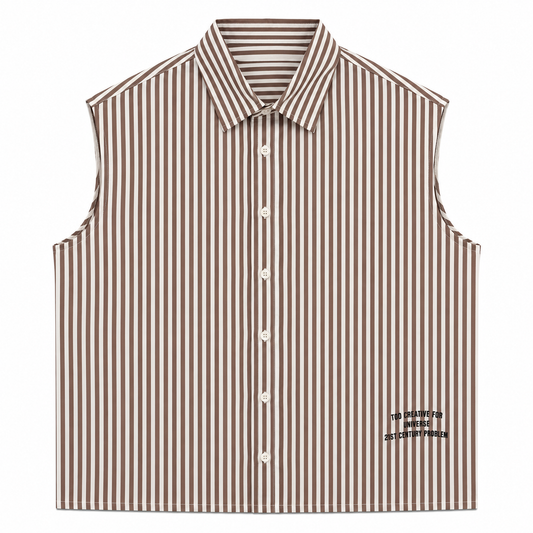 CHEMISE BOXY SANS MANCHES