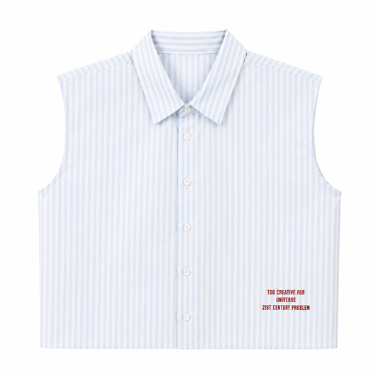 CHEMISE BOXY SANS MANCHES