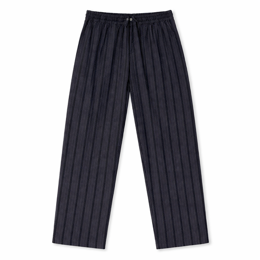 PANTALON EN LIN RAYÉ