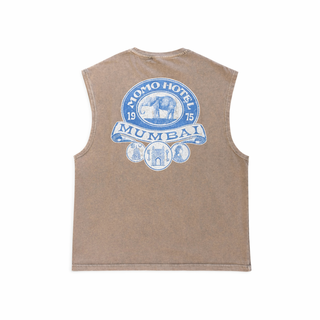 DÉBARDEUR IMPRIMÉ « MOMO HÔTEL »