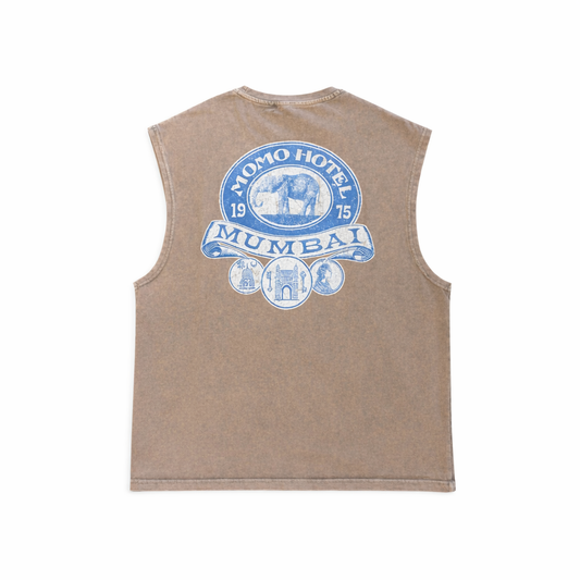 DÉBARDEUR IMPRIMÉ « MOMO HÔTEL »