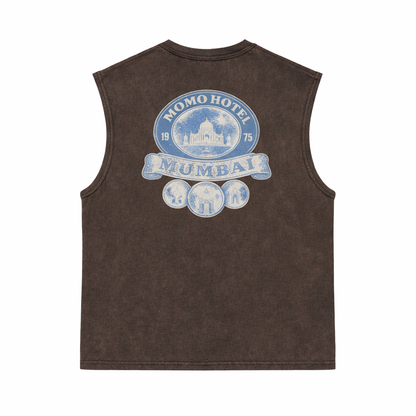 DÉBARDEUR IMPRIMÉ « MOMO HÔTEL »