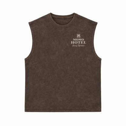 DÉBARDEUR IMPRIMÉ « MOMO HÔTEL »